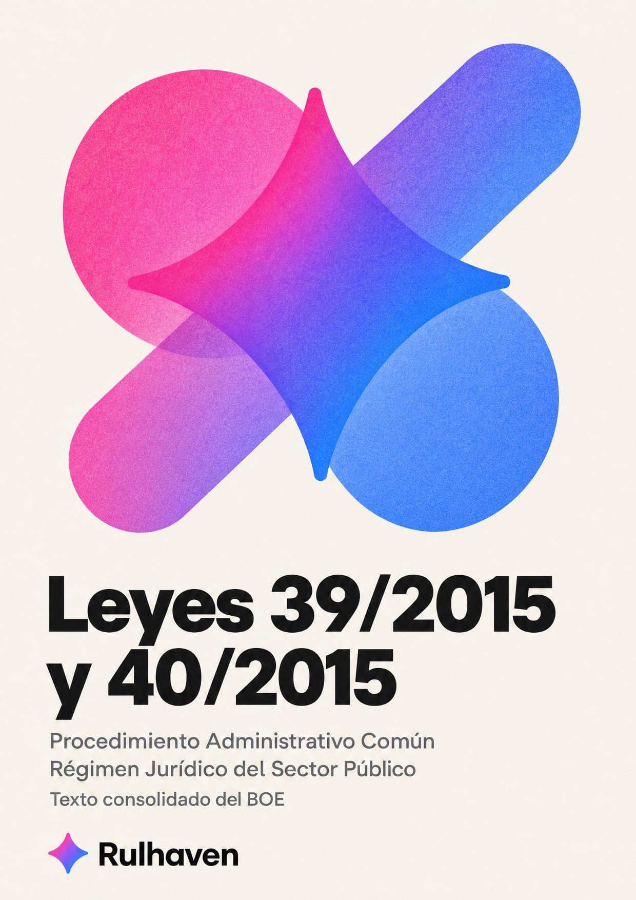 Portada del PDF: Leyes 39/2015 y 40/2015